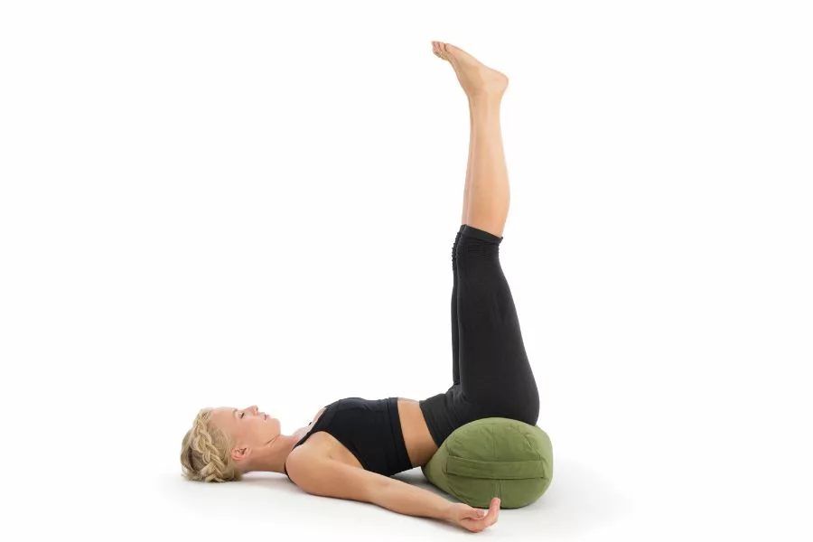 viparita karani -beginner restorative yoga
